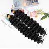 Deep Wave Crochet Hair 24 Inch 2 Packs Ocean Wave Curly Crochet Hair For Black Women Deep Wave Braiding Hair Extensions For For Boho Box Braids (1B, 24inch, 2pack)