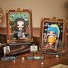 MEIEST Mini Building Blocks Cute 3D Painting Model Set,Simulation Particle Stereograph Collection Construction Building Bricks Toy,Home Decor,14+(Mona Lisa)