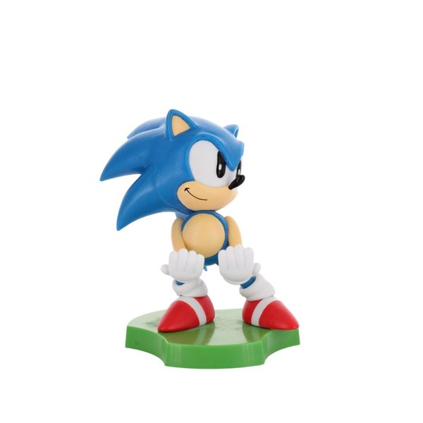 Exquisite Gaming: Holdems: SEGA - Sliding Sonic - Earbud & Phone Holder, Cable Guy, Mini Collectibles with a Twist, Classic Sonic, Licensed Figure