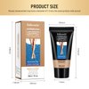 Waterproof Leg Makeup No Transfer,Full Coverage Body Concealer for Legs, Vein Cover-Up Cream, Even Skin Tone, Natural Tan Finish, Instant Tanning Flawless Legs,Body Foundation (#03 BRONZE, 30ML)