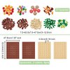 General Jim's Bright Colorful Vegetable Garden Plot Building Block Toy Playset 165 Pc 6 Section Modular Building Block Vegetable Garden Plot Set for Teens and Adults