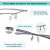 LUR READING GLASSES 3 pack Half-rim Readers
