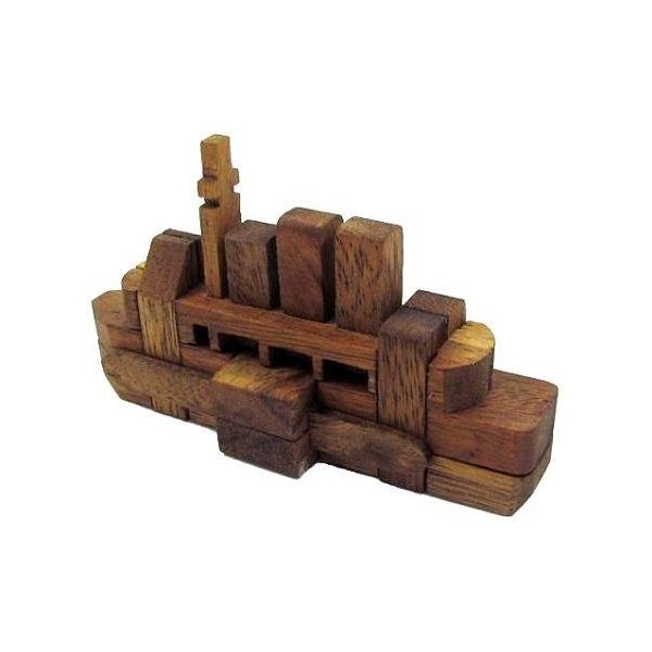 The Titanic Kumiki Brain Teaser Wooden Puzzle