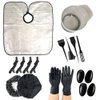 Reusable Professional Hair Coloring Tools Kit - Hair tinting bowl, Ear covers, Applicator brush, Hair Clips, Shower Cap, Shawl and more..