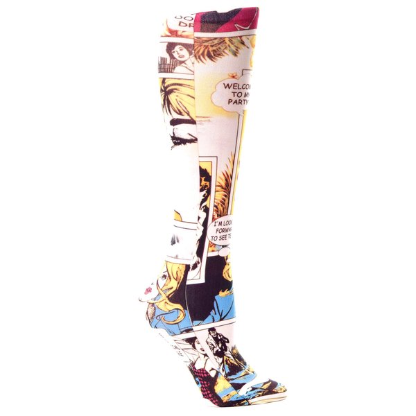 Celeste Stein Therapeutic Compression Socks, Comic, 15-20 mmhg, 1 Pair