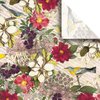 Jillson Roberts Floral Printed Tissue Paper, Botanic, 24-Sheet Count