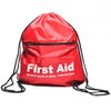 MFASCO Empty First Aid Kit Backpack - Extra Zip Pocket for Quick & Easy Access, Ideal for Travel, Dorms, Cruises, Home or Various Excursions, Compact and Durable, With Drawstring Design, Lightweight