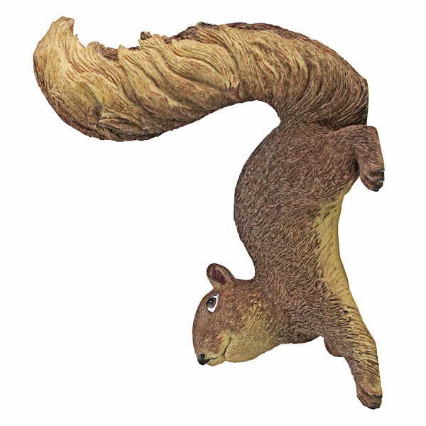 Design Toscano NG34034 Simone The Squirrel Woodland Decor Hanging Garden Statue, 7 Inches Wide, 5 Inches Deep, 8 Inches High, Full Color Finish