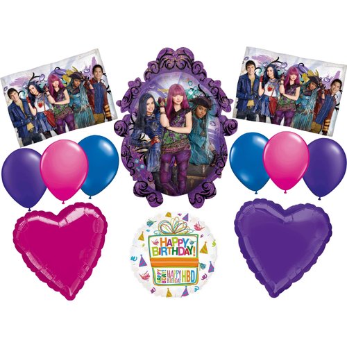 The Descendants 2 Birthday Party Supplies Balloon Bouquet Decorations