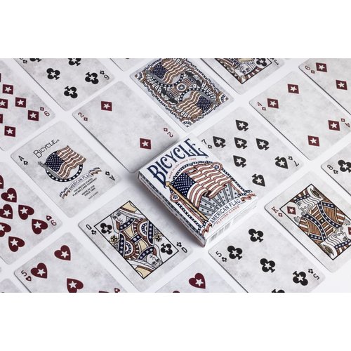 Bicycle American Flag Poker Size Standard Index Playing Cards - 1036202,10 years old and up