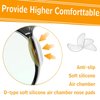 Silicone Eyeglass Nose Pads Sticky, Hypo-allergenic Adhesive Nose Grips for Glasses and Sunglasses 12 Pairs