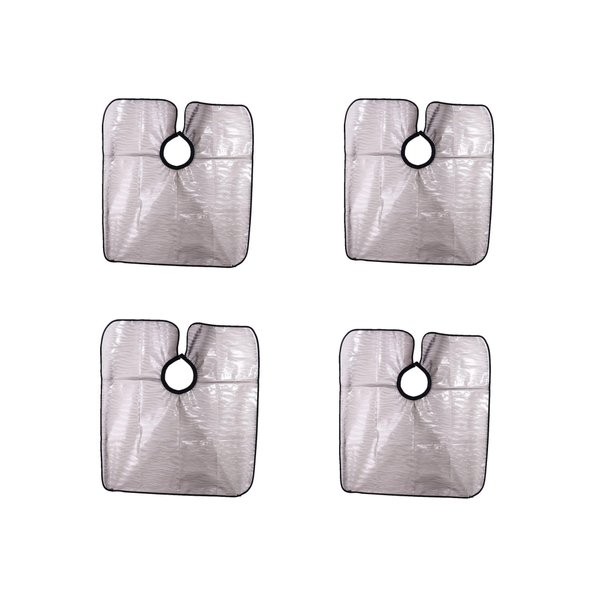 Vctitil 4 Pieces Waterproof Hair Dye Cape Comb out Makeup Cape Short Hair Cutting Cape Beauty Salon Cape Apron for Hair Stylist Barber Bib Smock