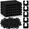 Mumufy 1000 Pcs Individual Pedicure Toe Separators Soft Foam Toe Spacers Comfortable Finger Toe Dividers Pedicure for Women Men Girls Manicure Feet Nail Polish Art Painting Spa (Black)