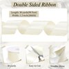 woric Double Faced Ivory Ribbon 1 1/2 inch 30 Yards Cream Satin Ribbon for Flower Bouquet Bows Crafts Gift Wrapping Wedding Home Decorations