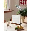 WWW-WOODART Napkin Holder for Table Napkin Holders for Kitchen Napkin Holder Wooden Napkin Holder for Table Rustic Napkin Holder Napkin Holder Standing Brown Napkin Holder Farmhouse Napkin Holder