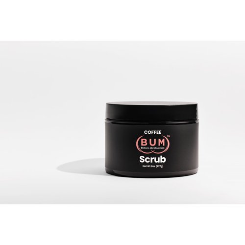 Coffee (BUM) Scrub - Foot, Hand, Body, Butt Scrub with Jojoba & Rosehip & Vitamin E - Exfoliating Body Scrubber & Natural Deodorant, Hydrates, Softens, Smooth, Flavors Skin. Award Nominated