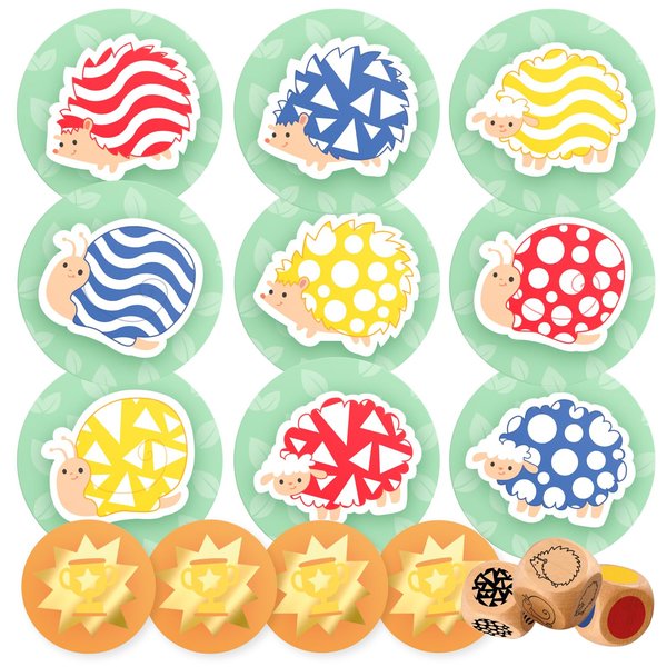 Nene Toys FlashFind, Visual Agility Game for Kids Age 3+ Years – Educational Animals Card Game for Observation and Reflexes – Family Game for Boys Girls Ages 3 4 5 Years Old – Travel Game for Kids
