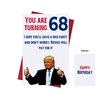 Let's Make 68 Great Again – Donald Trump – Sarcasm 68th Birthday Cards for Women, Men, Friends, Coworkers, Etc. – Donald Trump Birthday Cards 68 Years Old – 68th Birthday Cards 68th Anniversary