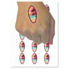 Tropical Beach Surfboard Hawaii Temporary Tattoo Water Resistant Fake Body Art Set Collection - 15 2" Tattoos (1 Sheet)