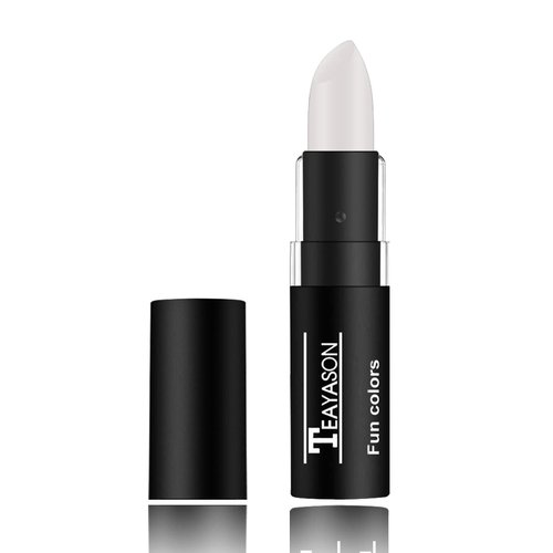 White Lipstick Lip Gloss,Professional Vampire Clown SFX Cosplay Goth Halloween Makeup,White Face Body Paint - White