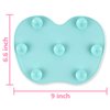 Ranphykx Silicon Makeup Brush Cleaning Mat Makeup Brush Cleaner Pad Cosmetic Brush Cleaning Mat Portable Washing Tool Scrubber with Suction Cup (green)
