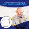 Afex Extension Tube Assembly for Male Incontinence Systems - Compatible with Afex Mobility & Bedside Bags - Incontinence Supplies with Colder Push-n-Lock, Auto-Shut Off - Includes Leg Pad