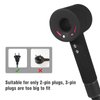Silicone Case for Dyson Hair dryer washable Anti-Scratch Shockproof Dust Proof Travel Protective Case Cover for Dyson Hair Dryer Black (Black)