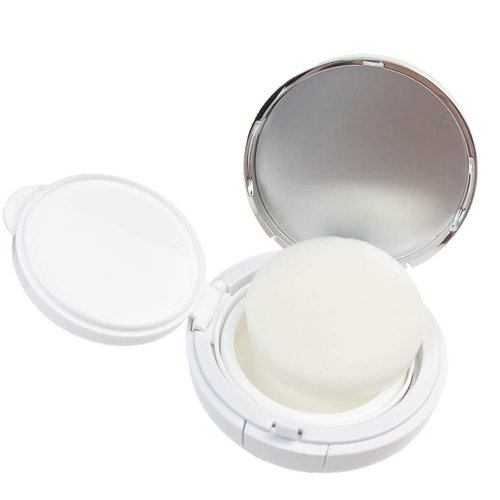erioctry 15ml 0.5oz Empty Luxurious Golden Portable Make-up Powder Container Air Cushion Puff Case Holder with Powder Puff and Mirror Refillable Make Up Foundation BB Cream Box