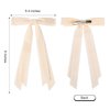 2PCS Velvet Hair Bows Ribbon Hair Clip Black Beige Accessories Ponytail Holder Accessories Slides Metal Clips Hair Bow for Women Girls Toddlers Teens Kids