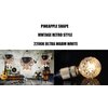Vintage LED Edison Bulb G30 4W Dimmable LED Filament Bulb Globe Pineapple Shaped Light Bulb 2300K Warm White E26 400LM Equivalent 40W Incandescent (Clear)