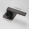 GOBEKOR 1 Pack Oil Rubbed Bronze Lever Door Handles Square Dummy Levers Closet Door Handles for Pantry Interior Non-Turning Door Lever