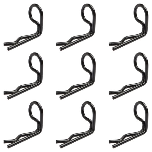 GDOOL 30-Pack 90-Degree Angle Body Clips Bent Springy Pins for All 1/10 Scale Model Car Truck Crawler Truck(Black)