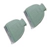 GruDawu 2 Pack Replacement Trimmer Blades for Meridian Trimmer/Replacement Ceramic Blades for Meridian Body Trimmer (Onyx & Sage)-Green