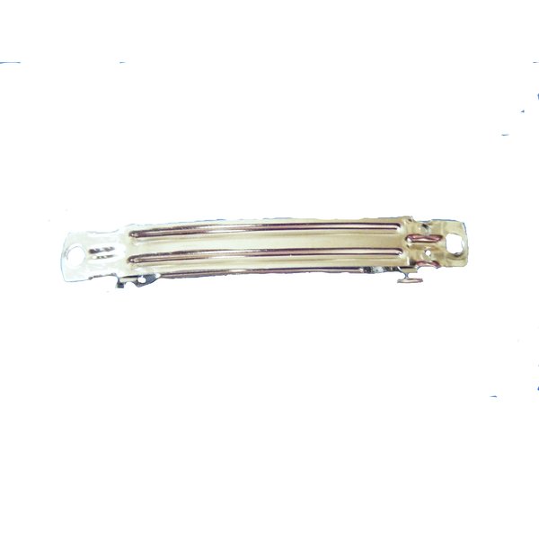 Hair Barette, Blank Hair Barette for Adding Beads Wire Wrapping 2-1/4" Silver Colored x 2pcs