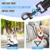 AUTOWT Double Dog Leash, No Tangle 360°Swivel Rotation Reflective Lead Attachment Adjustable Length Dual Two Dogs Lead Splitter, Comfortable Shock Absorbing Walking Training for 2 Dogs