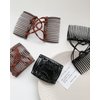 4 Pieces Magic Hair Combs for Women Accessories, Stretchy Double Comb Hair Clip Adjustable Elastic Hair Comb for Thick Curly Thin Hair, Adjustable Magic Hair Clip Combs (Coffee and Black)