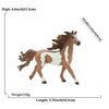 MODEBESO® Realistic Animal Figures Playset,Horse Figurines,Hand Painting Horse Figures,Educational Toy,Cake Toppers Christmas Birthday Gift for Kids Todllers (Pinto Horse)