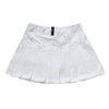 TopTie Pleated Tennis Skirt, Active Performance Sport Skort with Built-in Short-Black-L