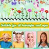 120 Pieces Bean Sprout Hair Clips,Funny Plant Hairpins,Mixed Style Flower Butterfly Mushroom Little Grass Barrette Hair Accessories for Women,Girls,Kids,Party