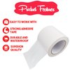 Autrends White Vapor Barrier Tape, 4 Inch x 100 Feet White Vinyl Polyethylene Seal Tape for Crawl Space, Moisture Barrier Seam, Waterproof Seam Tape, 7 Mil Poly Tape