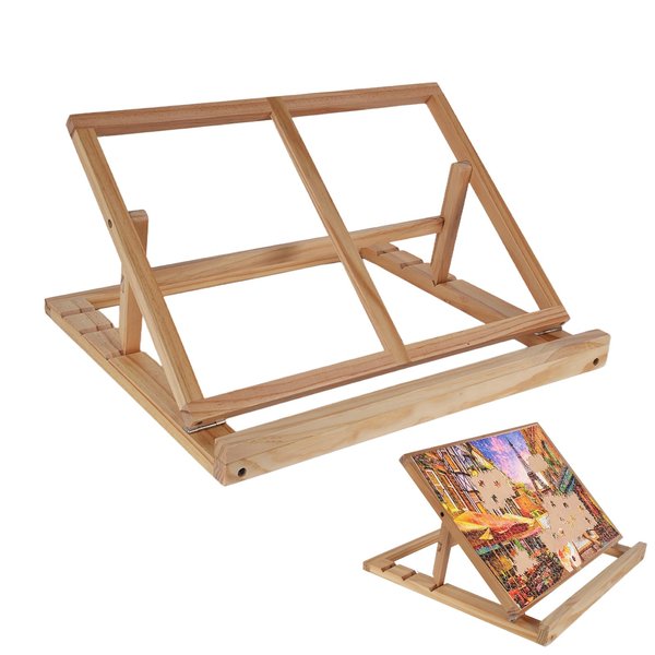 Puzzle Board Stand, Puzzle Board Stand for Tely,Puzzle Holder Board Portable, Puzzle Holder Board Can Stand, High Tilt Angles with 3 Adjustable High and Low Tilt Angle18.89x 13.38(Only Stand)