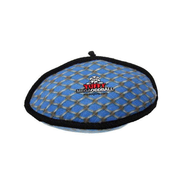 TUFFY - World's Tuffest Soft Dog Toy - MEGA Odd Ball - NO Squeakers - Multiple Layers. Made Durable, Strong & Tough. Interactive Play (Tug, Toss & Fetch). Machine Washable & Floats. (Chain Link)