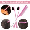 Goiple 11 PCS Wig Kit for Lace Front Wigs for Beginners, Hair Wax Stick Lace Melting Elastic Band for Wigs, Edge Laying Scarf, Eyebrow Razor, Tweezer, Edge Brush, Wig Band, Mini Scissor, Comb (Black)