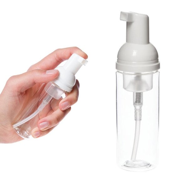 3 -Clear Plastic Foamer Bottle Pump Mini Travel Size Soap Dispenser Craft 50 ML