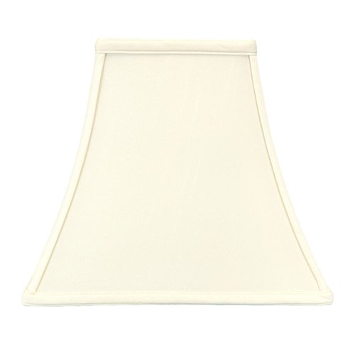 Royal Designs Square Bell Lamp Shade, Eggshell, 5" x 10" x 9"