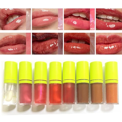 MYUANGO Lip Oil Moisturizing, Hydrating Lip Care Lip Tint, Shiny Lip Glow Vegan Plumping Lip Gloss for Dry Lips (06)
