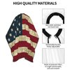 Mount Hour Vintage American Flag Home Hair Cutting Barber Cape Hair Salon and Dyeing Styling Cloth for Women/Men
