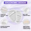6 Pairs Metatarsal Pads Heels Inserts Gel Ball of Foot Cushions for Women, Invisible Adhesive Forefoot Pads Comfort Shoe Insert All-Day Foot Pain Relief, One Size(Clear)