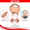Splaqua Swimming Nose Clip with String - Comfortable Soft Latex Plugs for Kids and Adults - Neutral Beige (One Pack)