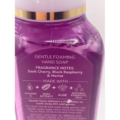 Black Cherry Merlot Gentle Foaming Hand Soap 8.75 Ounce Full Size